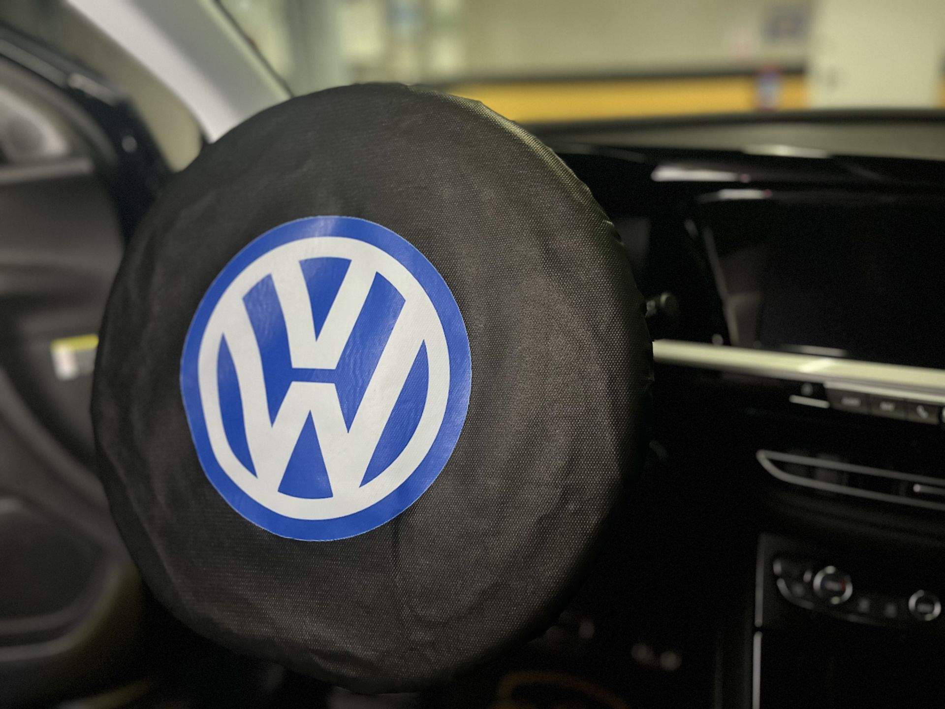 Direksiyon Kılıfı Lastikli Tam Koruma Volkswagen Baskılı
