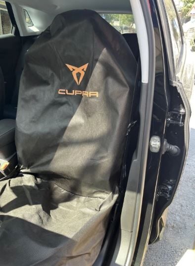 Koltuk Kılıfı Kumaş 2 Adetlik Takım Cupra Baskılı