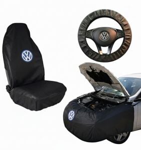 Volkswagen Oto Servis Araç Koruma Seti 3 Lü Set Çamurluk,Koltuk Ve Direksiyon Kılıfı