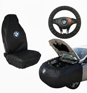 Bmw Oto Servis Araç Koruma Seti 3 Lü Set Çamurluk,Koltuk Ve Direksiyon Kılıfı